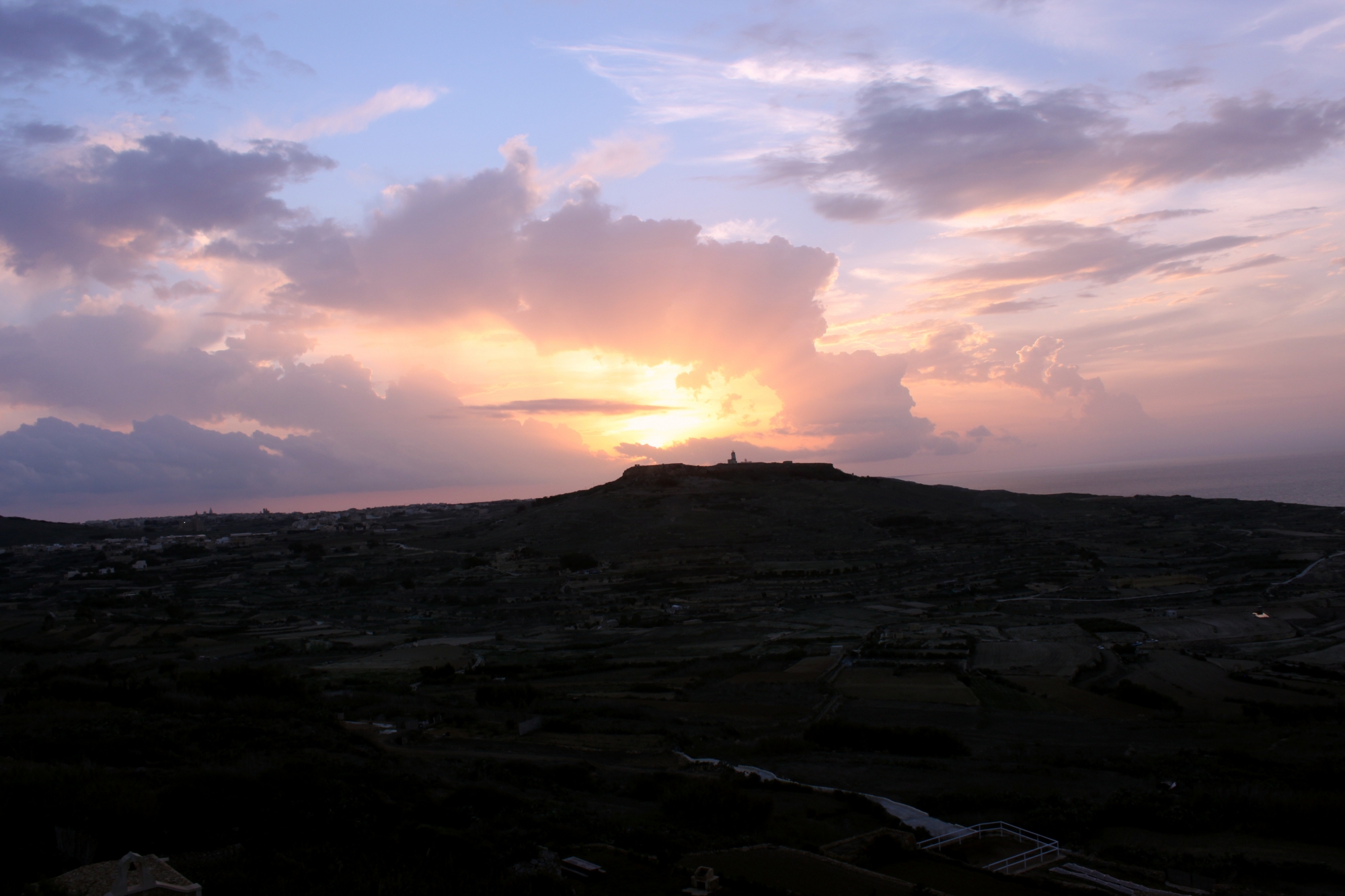 Coucher de soleil du village de Ghasri