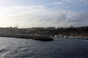 Départ du Ferry du port maritime