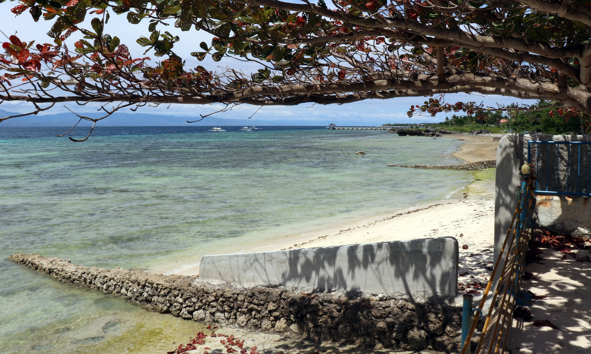 Sur la plage du "Bonita Beach Resort"