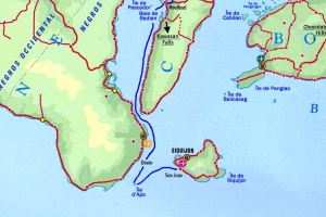 Trajet de l'île d'Apo à l'île de Siquijor