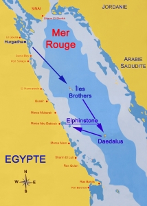 Elphinston Reef ou Sha'ab Abu Hamra au large de Marsa Alam