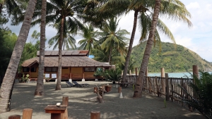 Notre bungalow, chambre tournée sur la plage