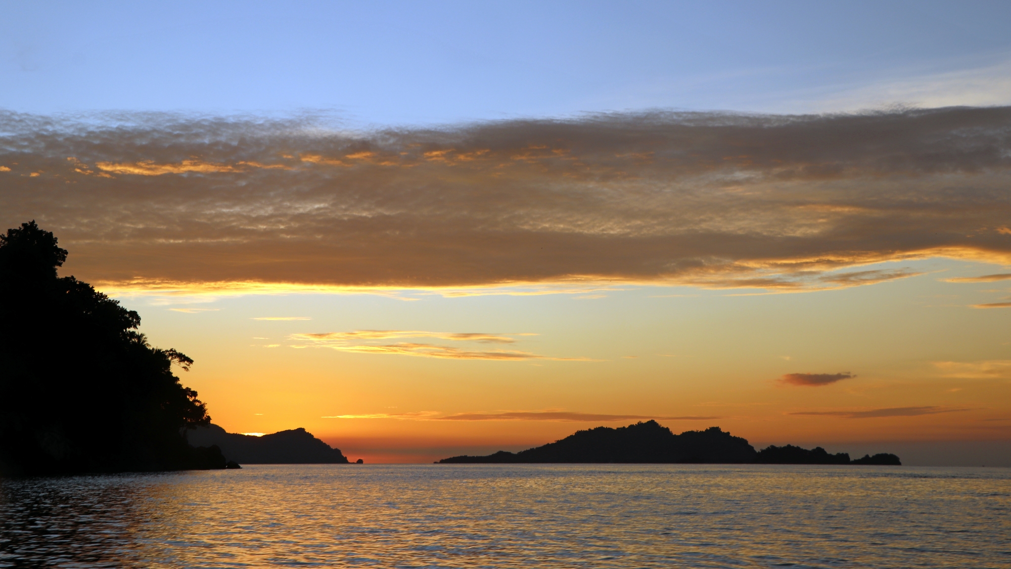 Coucher de soleil de la plage