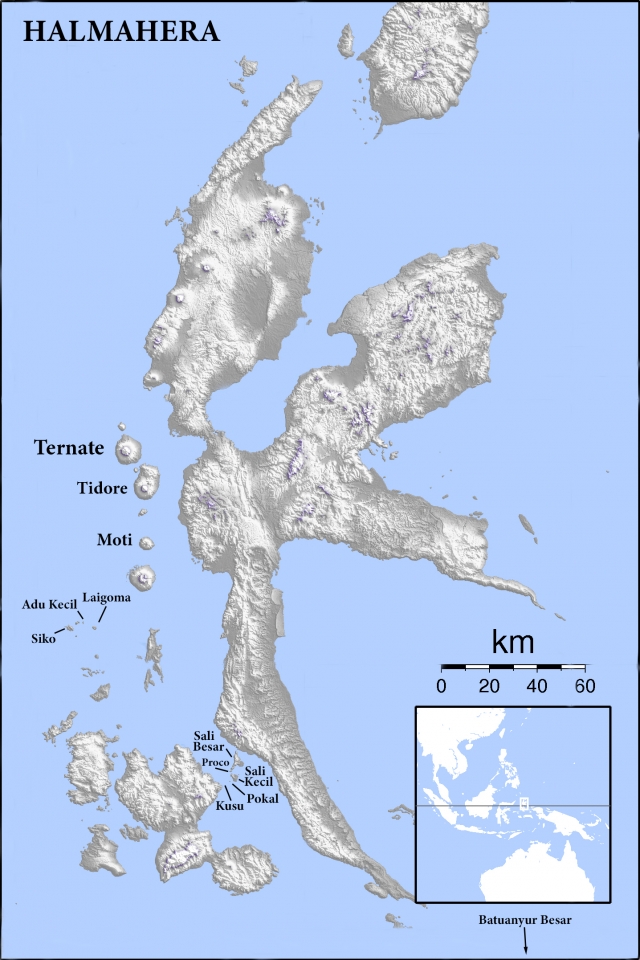 Circuit de l'Ambaï à l’ouest de Pulau Halmahera