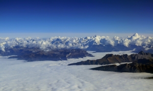 Vol au dessus des Alpes