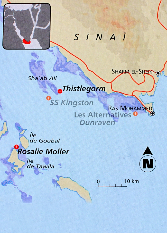 Spots de plongée du Détroit de Gubal au sud du Sinaï