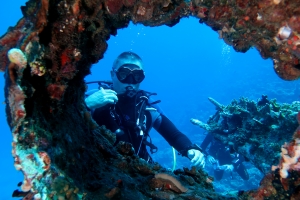 Emplacement du mât de beaupré de la goëlette