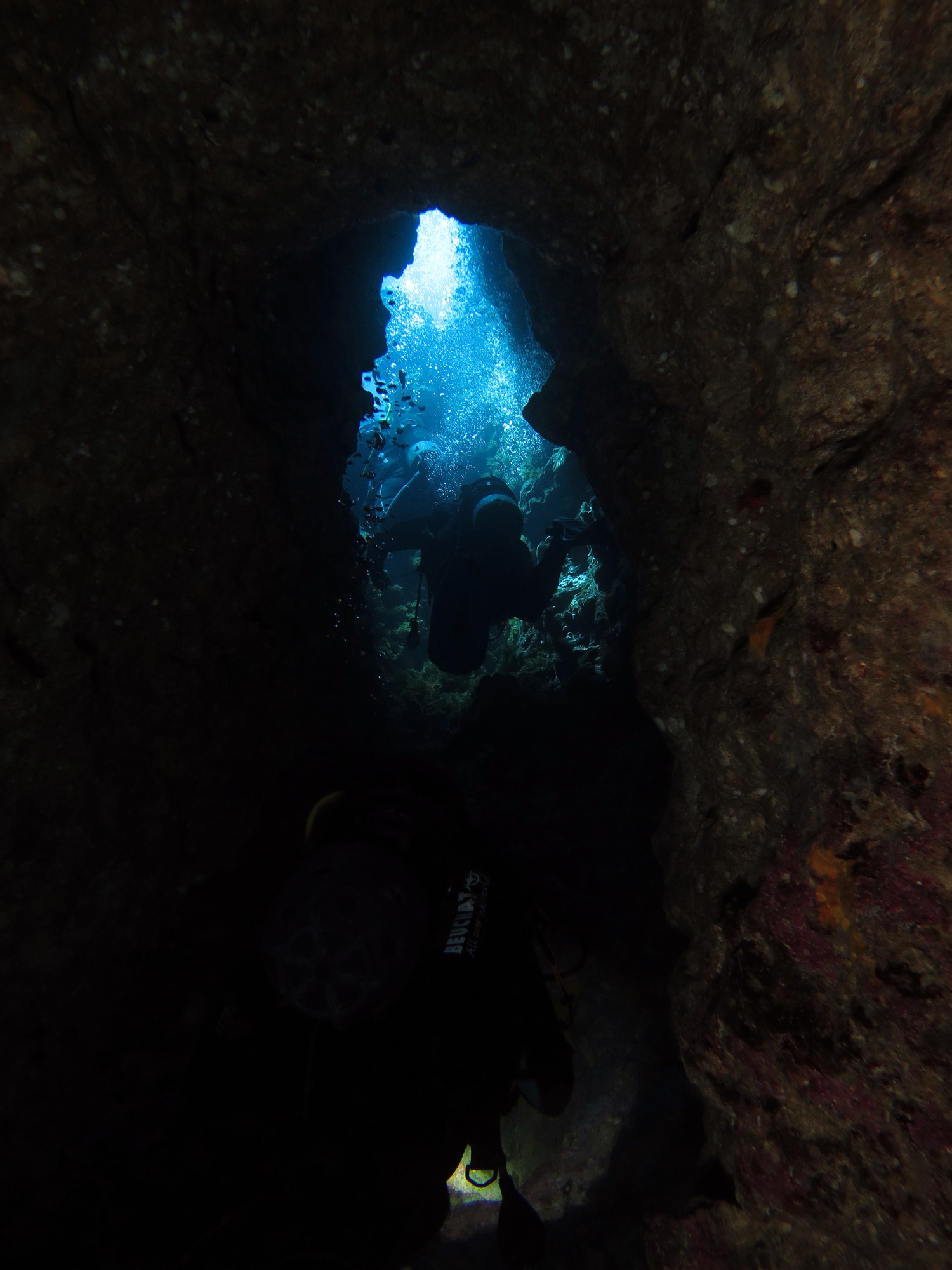 Traversée dans le tunnel