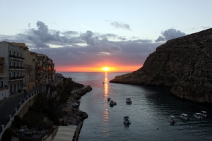 Coucher de soleil de l'hôtel San Andrea